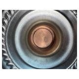 Keystoneware Chromium Plated Tea Pot USA & Candle Holders