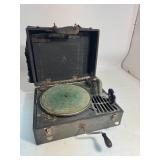 WORKING Silvertone Vintage Portable Phonograph - 1930s-1940s