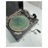 WORKING Silvertone Vintage Portable Phonograph - 1930s-1940s