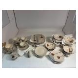 Redwing Lute Song Brown Speckled 63 Piece Set