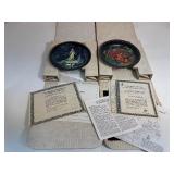 Set of 2 Bradex Plates The Legend of The Snowmaiden and Ruslan & Ludmila 8"