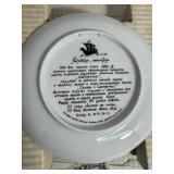 Set of 2 Bradex Plates The Legend of The Snowmaiden and Ruslan & Ludmila 8"