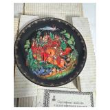 Set of 2 Bradex Plates The Legend of The Snowmaiden and Ruslan & Ludmila 8"