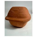 Clay Pot Terra Cotta Roaster Roscan Braten Topf Dutch Oven Lid Bottom