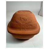 Clay Pot Terra Cotta Roaster Roscan Braten Topf Dutch Oven Lid Bottom
