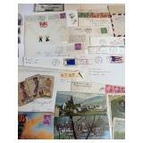 Vintage Stamps, New & Used Post Cards