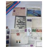 Vintage Stamps, New & Used Post Cards