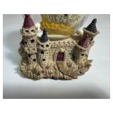 Vintage Camelot Castle W/ Merlin The Wizard Musical Snow Globe Plays Camelot New