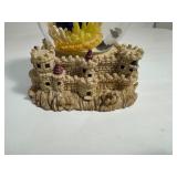 Vintage Camelot Castle W/ Merlin The Wizard Musical Snow Globe Plays Camelot New