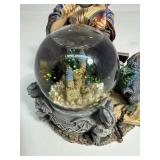 Wizard & Dragon Merlin Music Box Figurine Globe By Westland Giftware