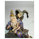 Wizard & Dragon Merlin Music Box Figurine Globe By Westland Giftware