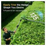 TaskStar Cordless Pole Hedge Trimmer