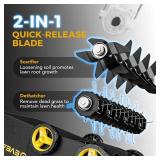 Eveage Electric Dethatcher and Scarifier