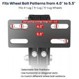 Safoner Heavy-Duty Trailer Spare Tire Mount