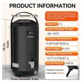 Vtsmax Commercial Insulated Beverage Dispenser