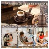 Generic Moroccan Style Metal Porcelain Espresso Cups Set of 2