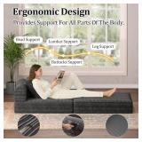 HouseMila Sofa Bed Couch (Gray)