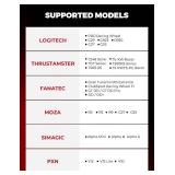 Racgting Foldable Racing Simulator Cockpit with Leather Seat