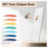 Jubest 36" X 80" Raised 2-Panel Square Smooth White Primed Hollow Core Interior Door