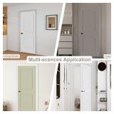 Jubest 36" X 80" Raised 2-Panel Square Smooth White Primed Hollow Core Interior Door