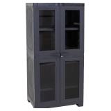 Sunnydaze Resin Storage Cabinet (Charcoal)