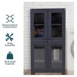 Sunnydaze Resin Storage Cabinet (Charcoal)