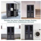 Sunnydaze Resin Storage Cabinet (Charcoal)