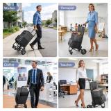 Kedsun 2-in-1 Rolling Teacher Bag with Detachable Trolley