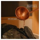 Alfiq Turkish Hammered Copper Sauna Bucket and Ladle Set