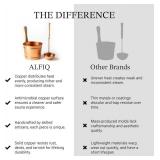 Alfiq Turkish Hammered Copper Sauna Bucket and Ladle Set