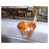 Alfiq Turkish Hammered Copper Sauna Bucket and Ladle Set