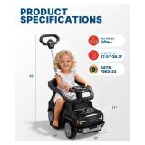 First Ride On 3-1in1 Toddler Push Car with Canopy