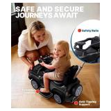 First Ride On 3-1in1 Toddler Push Car with Canopy