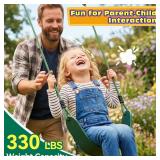 HeyZoo Heavy Duty Kids Swing Seat with Adjustable Rope