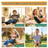 HeyZoo Heavy Duty Kids Swing Seat with Adjustable Rope