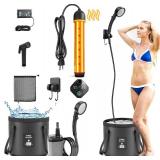 GSQQTE Portable Shower with Heater for Camping