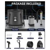 GSQQTE Portable Shower with Heater for Camping