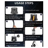 GSQQTE Portable Shower with Heater for Camping