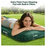 Zzuvjoy Self-Inflating Sleeping Pad with Electric Pump