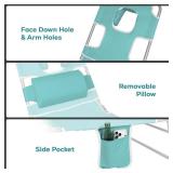 Romswi 2PK Folding Tanning Beach Chairs