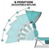 Romswi 2PK Folding Tanning Beach Chairs