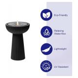 Puulye Outdoor Water Fountain with LED Light and Pump