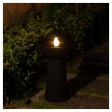 Puulye Outdoor Water Fountain with LED Light and Pump