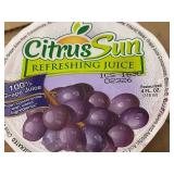 C - CitrusSun Grape Juice Cups 4 oz - 96 Count Box Frozen