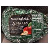 M - Smithfield Spirals Sweet Apple Spice Glaze Spiral-Sliced Applewood Smoked Ham 10 lb