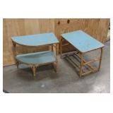 vintage bamboo side tables