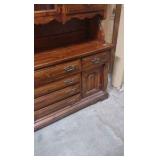 solid wood hutch
