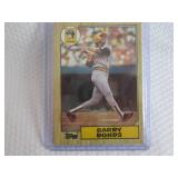 1987 Topps Barry Bonds Rookie Card...