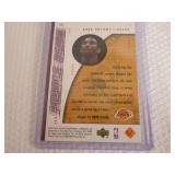 2001 Upper Deck Kobe Bryant Card...