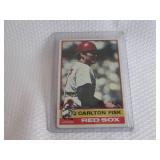 1976 Topps Carlton Fisk Card...